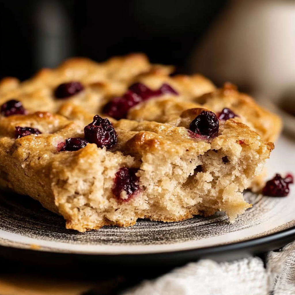 Recipe preparation for Cranberry Focaccia Bread