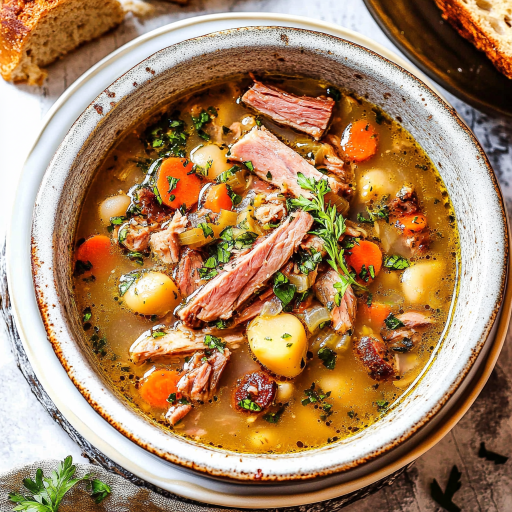 Recipe preparation for Ham Bone Soup