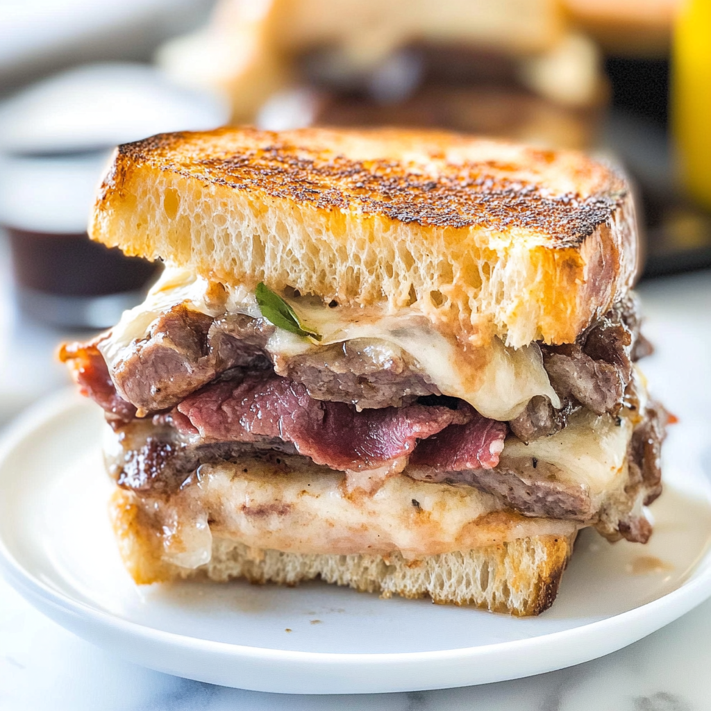 Recipe preparation for Steak Sandwich