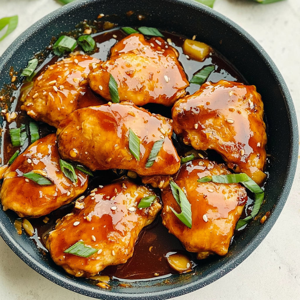 Recipe preparation for Caramel Chicken