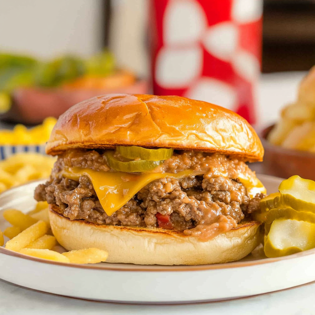 Recipe preparation for Big Mac Sloppy Joes