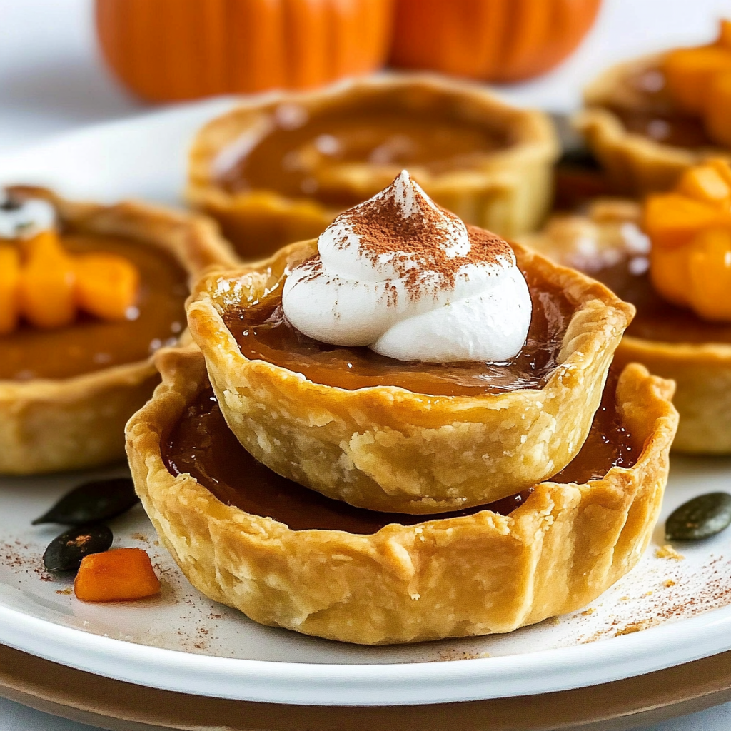 Recipe preparation for mini pumpkin pies