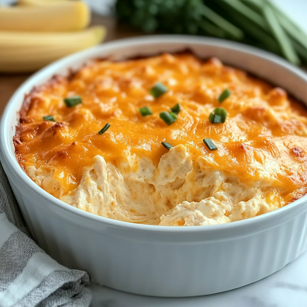 Recipe preparation for Cheesy Buffalo Chicken Dip with Canned Chicken