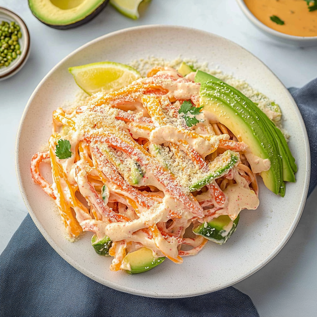 Recipe preparation for Spicy Kani Sushi Salad