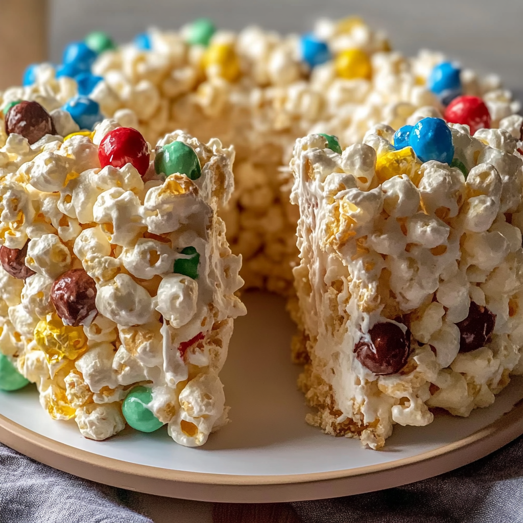 Recipe preparation for Popcorn Cake Recipe