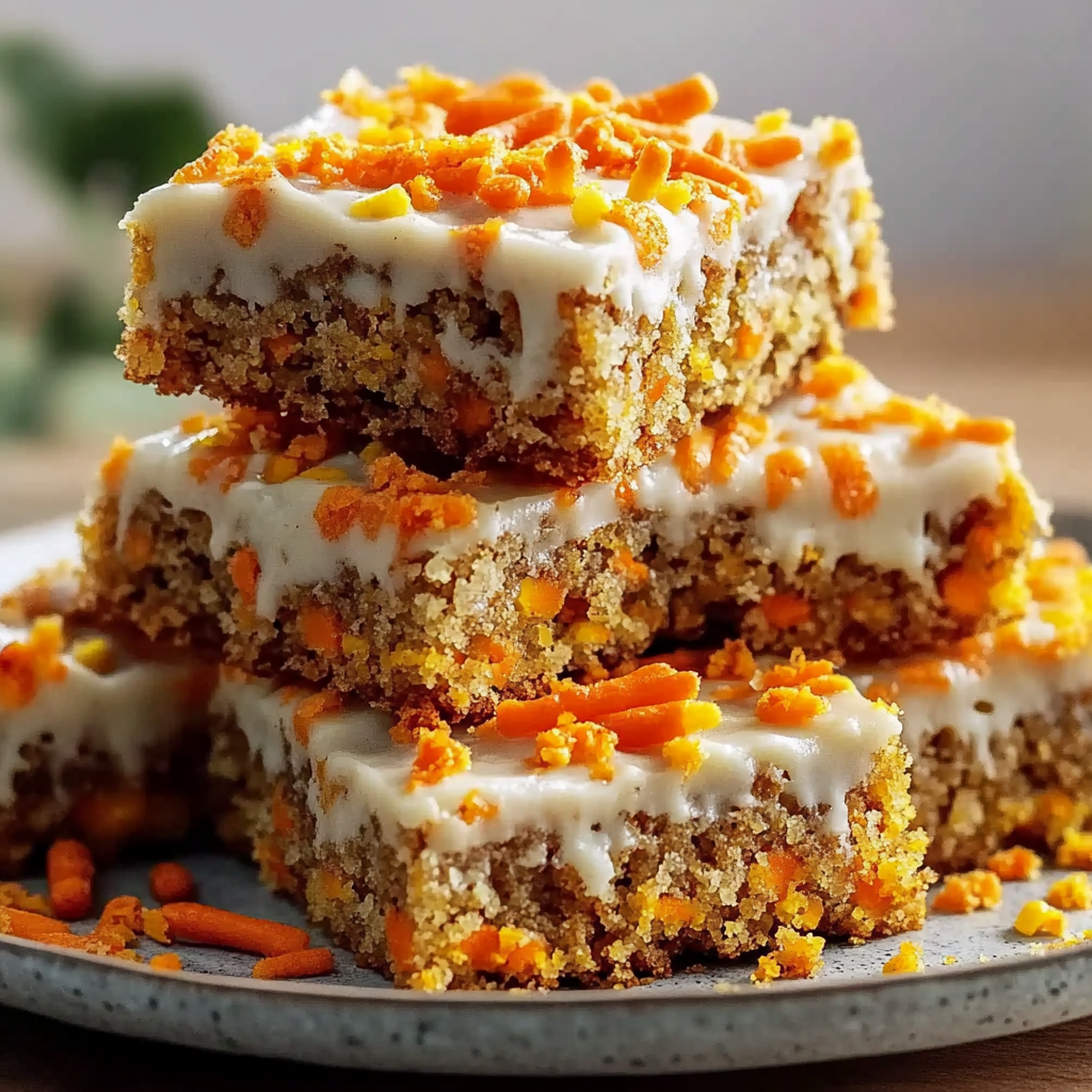 Recipe preparation for No Sugar Cottage Cheese Carrot Cake Bars