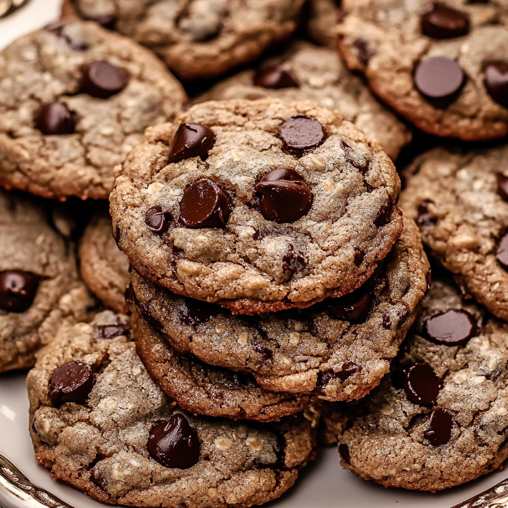 Recipe preparation for Buckwheat Oat Chocolate Chip Cookies