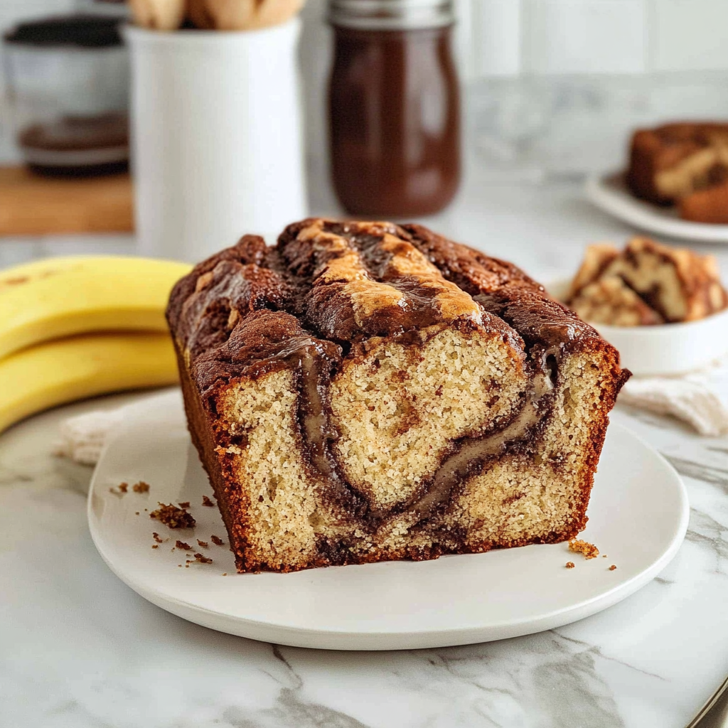 Recipe preparation for Cinnamon Swirl Banana Bread