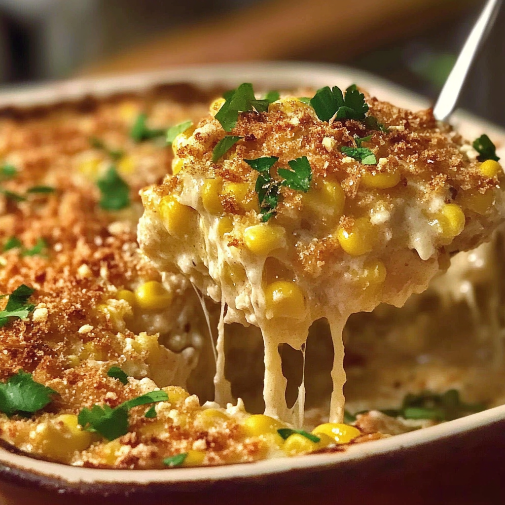 Recipe preparation for Street Corn Chicken Casserole