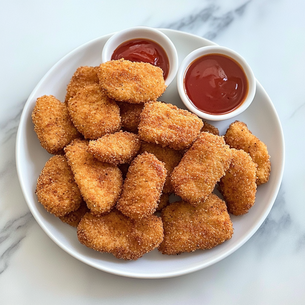 Recipe preparation for Plant-Based Air Fryer Nuggets