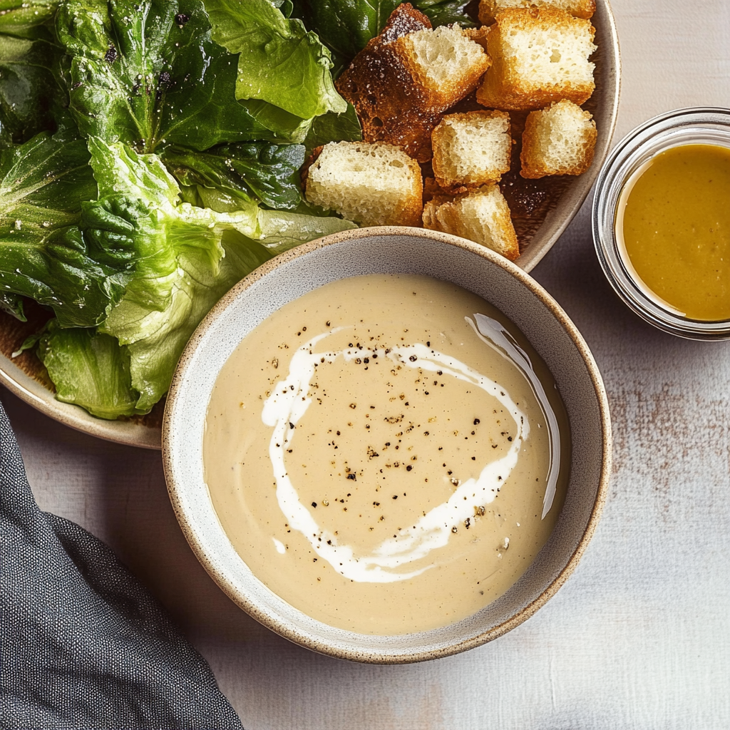 Recipe preparation for Dairy Free Caesar Dressing