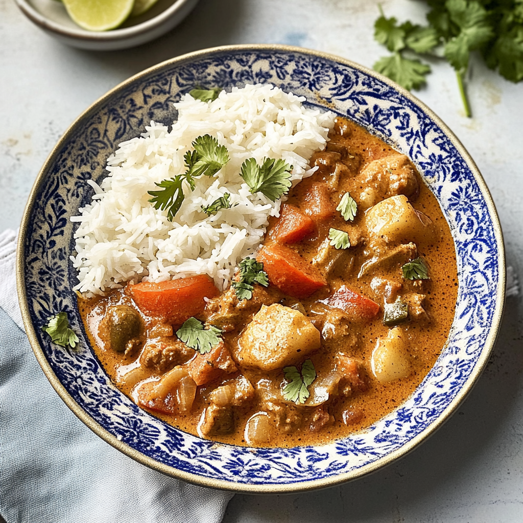 Recipe preparation for Slow Cooker Massaman Curry