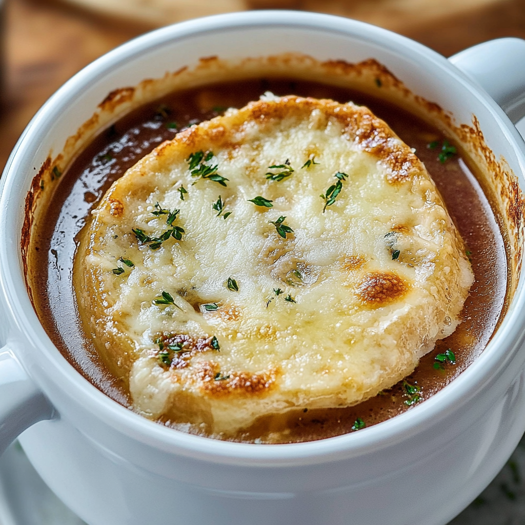 Recipe preparation for French Onion Soup