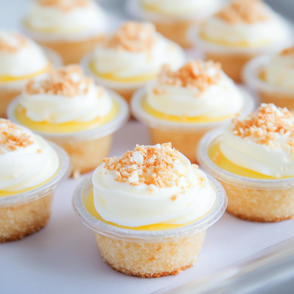 Recipe preparation for Vanilla Cream Snowball Cup Pies