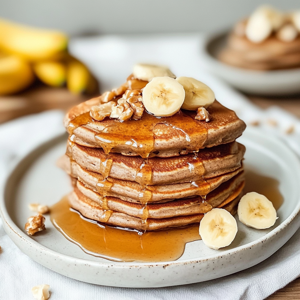 Recipe preparation for Plant-Based Banana Pancakes
