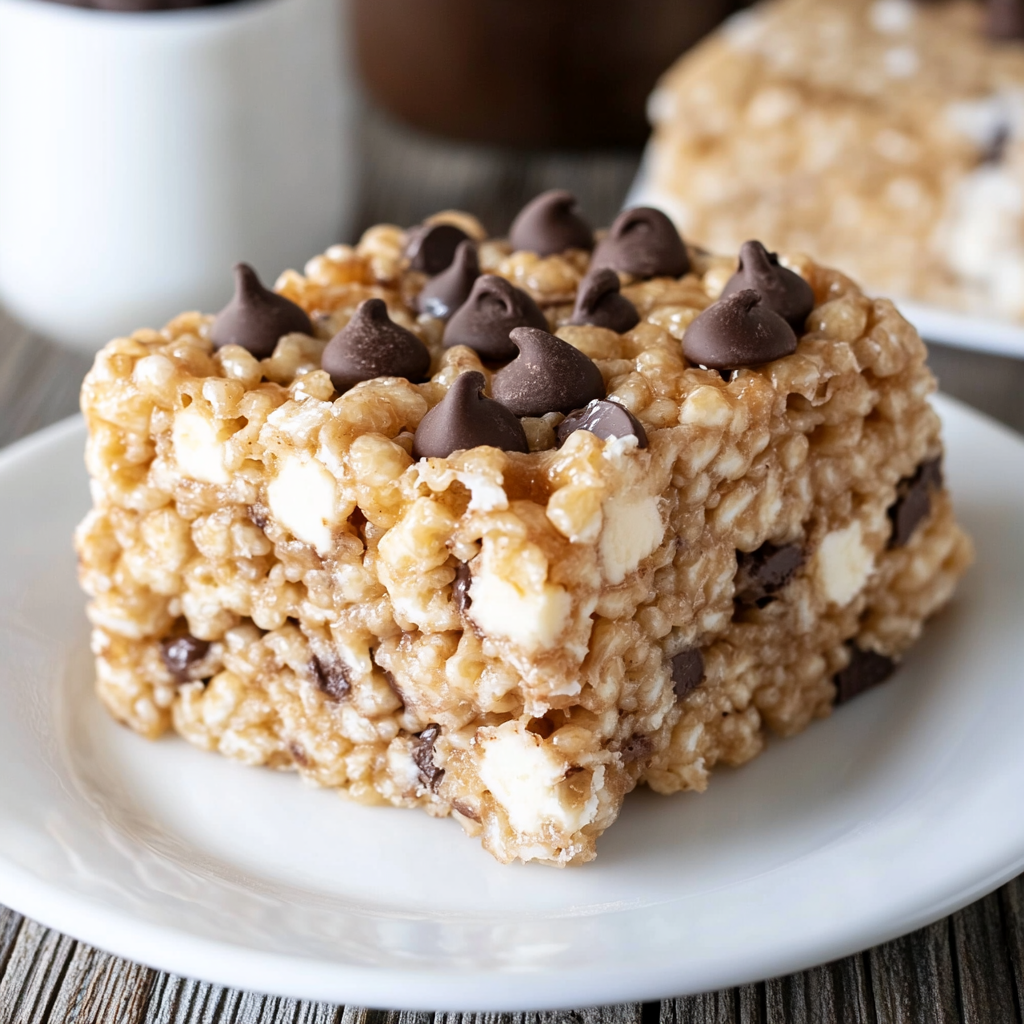 Recipe preparation for Browned Butter Chocolate Chip Krispie Treats
