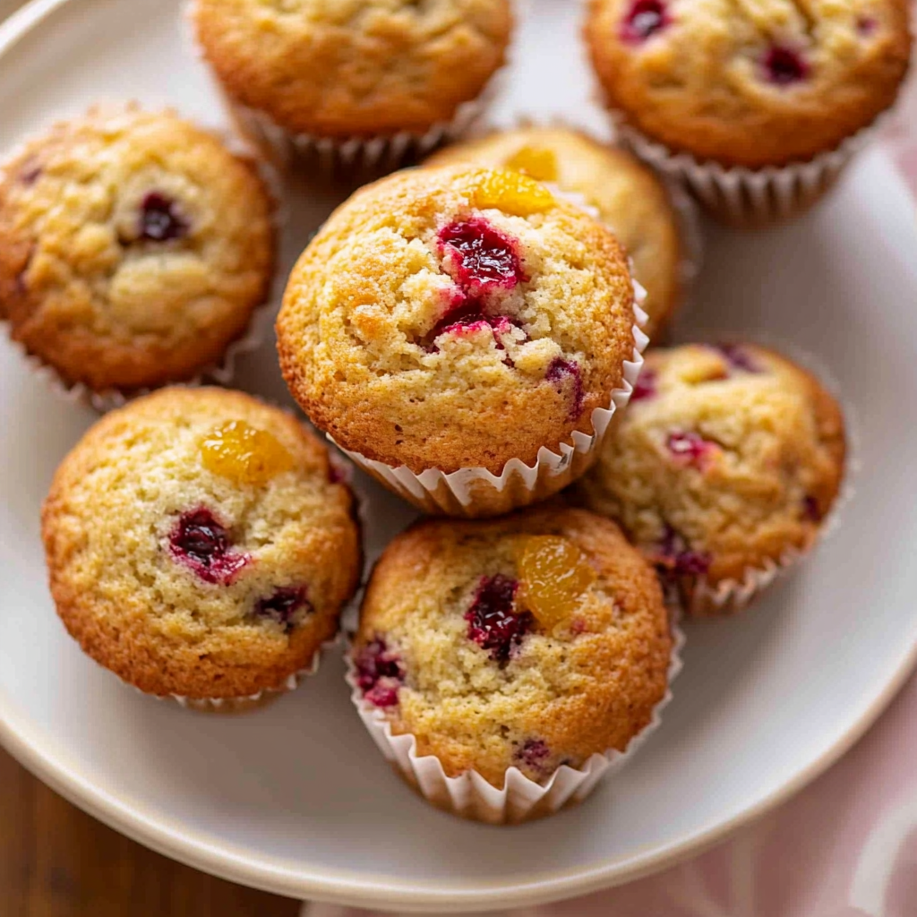 Recipe preparation for Cranberry Orange Morning Breakfast Muffins
