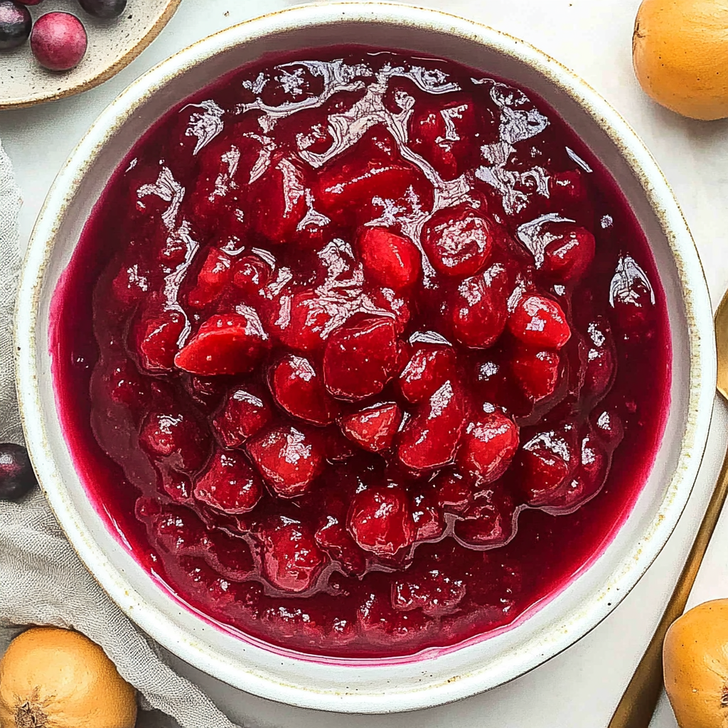 Recipe preparation for Cranberry Sauce