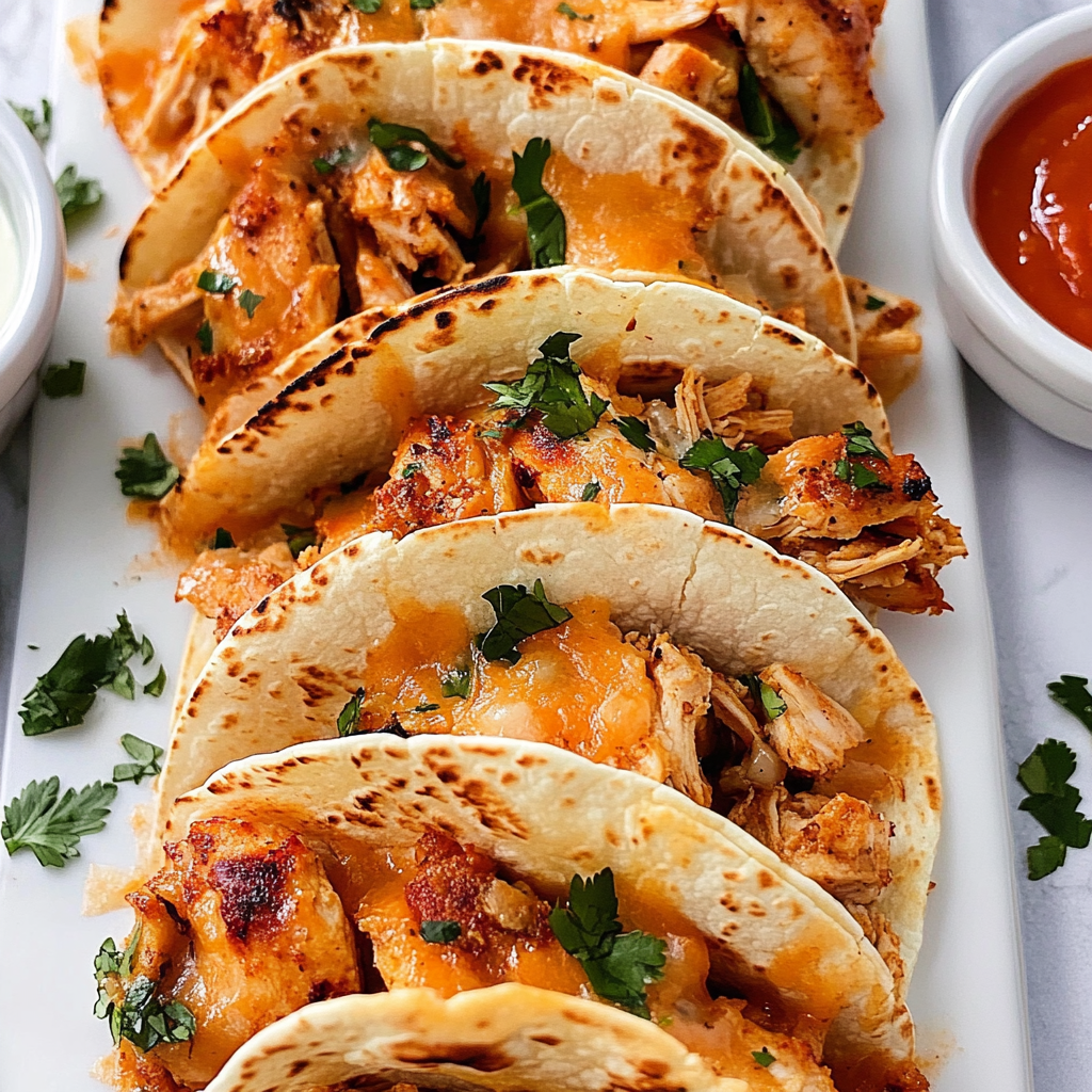 Recipe preparation for Baked Chicken Tacos