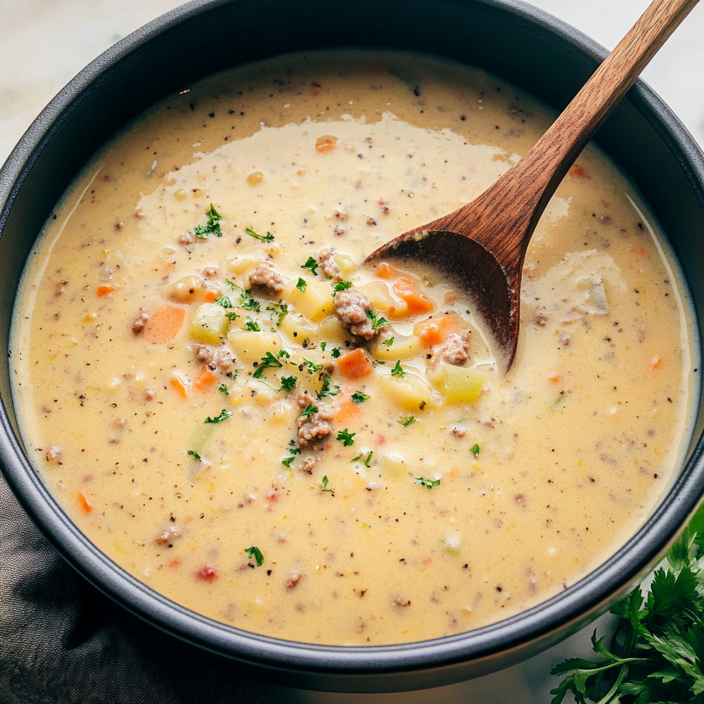 Recipe preparation for Sausage Potato Soup