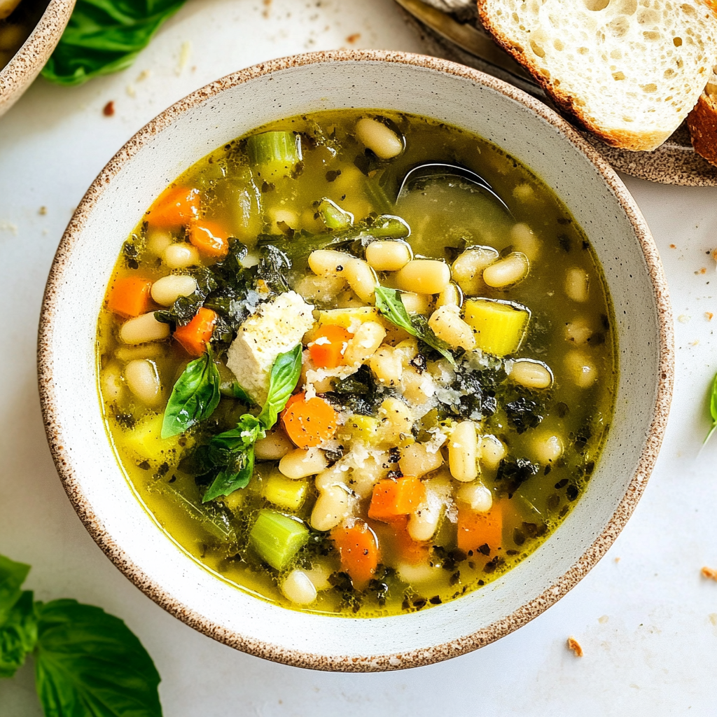 Recipe preparation for Spring Minestrone Soup
