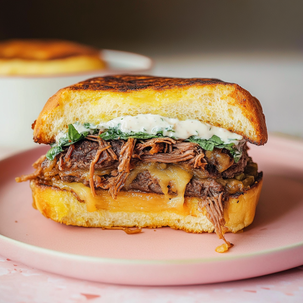 Recipe preparation for Slow Cooker Pot Roast Sandwiches