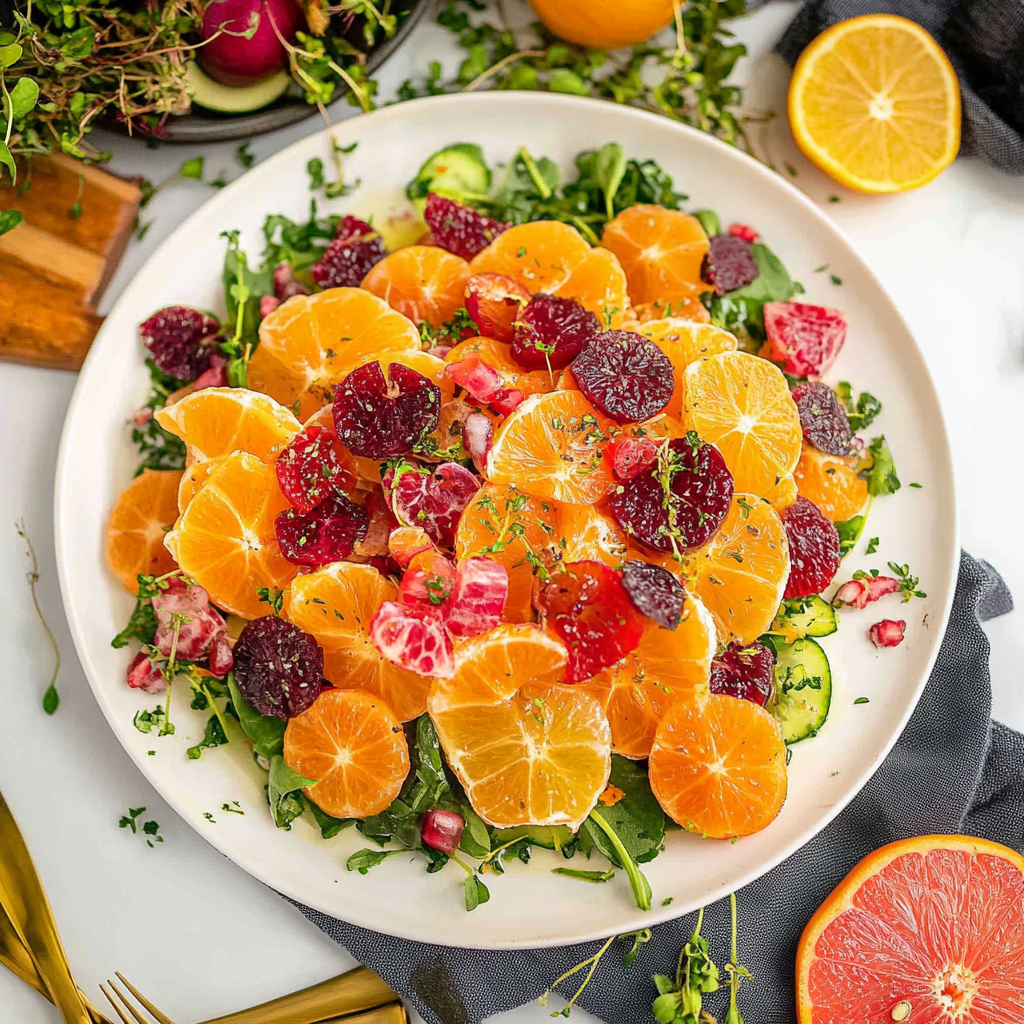 Recipe preparation for Citrus Salad
