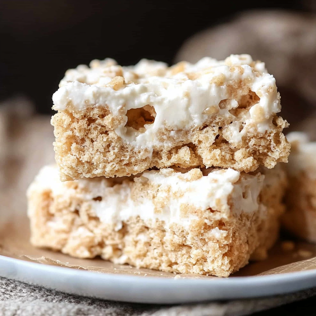 Recipe preparation for Snickerdoodle Rice Krispie Treats