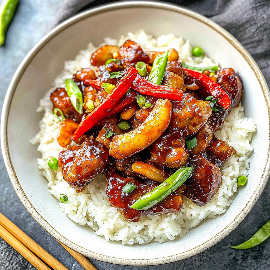 Recipe preparation for Dragon Chicken