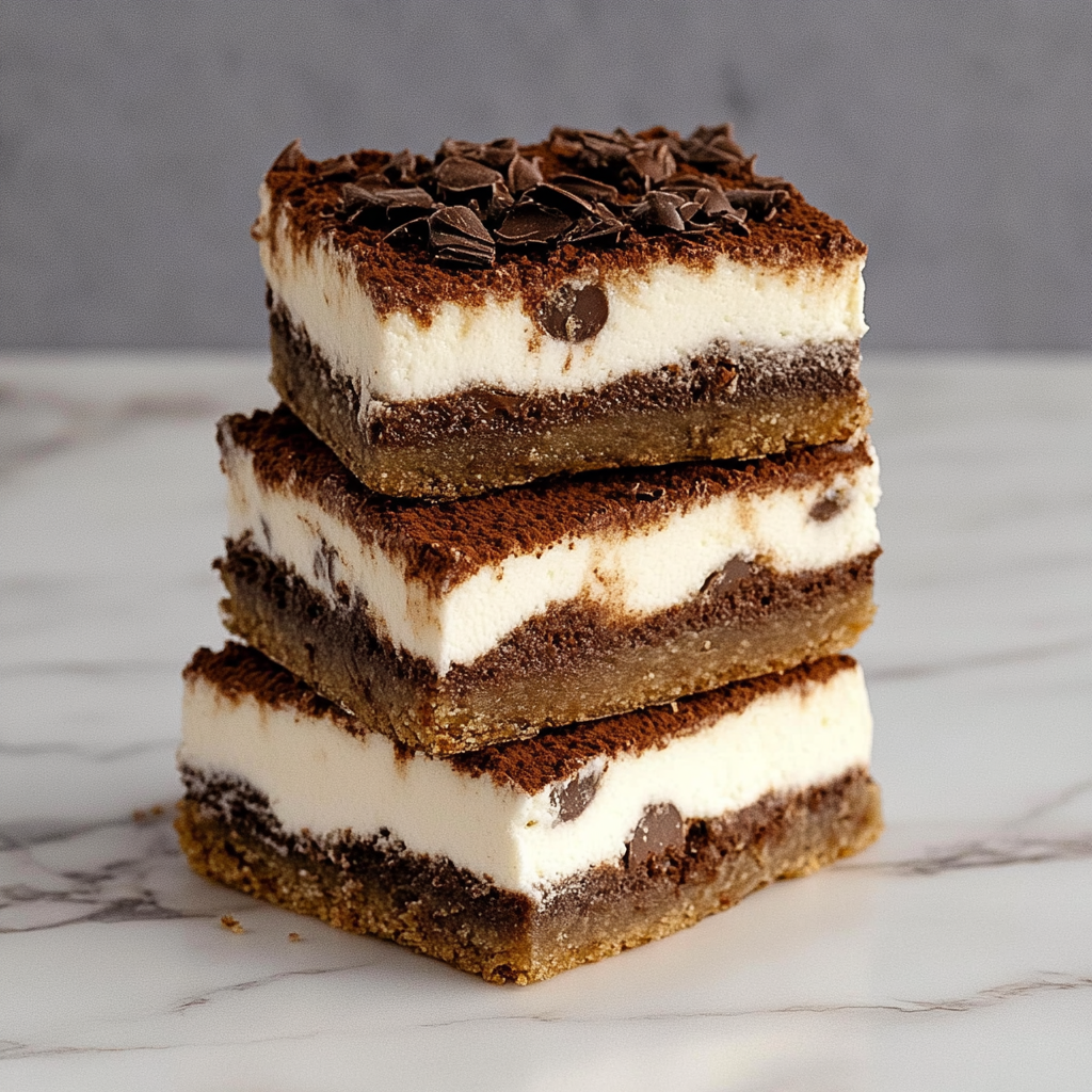 Recipe preparation for Tiramisu Cookie Bars