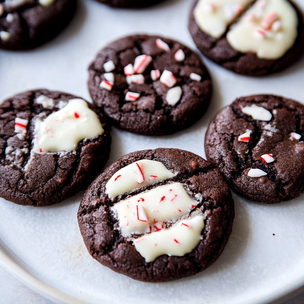 Recipe preparation for Peppermint Mocha Cookies