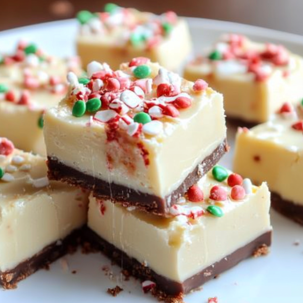 Recipe preparation for Sugar Cookie Fudge Squares