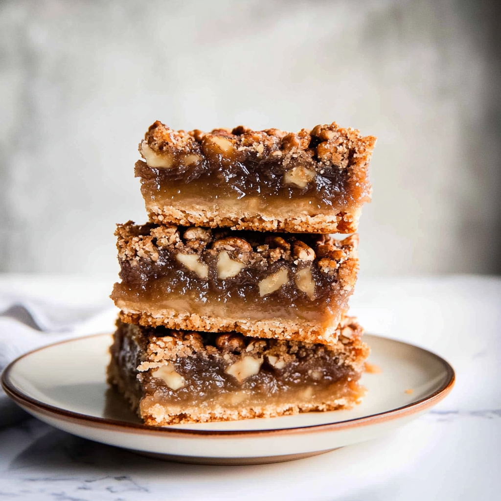 Recipe preparation for Brown Sugar Pecan Pie Bars