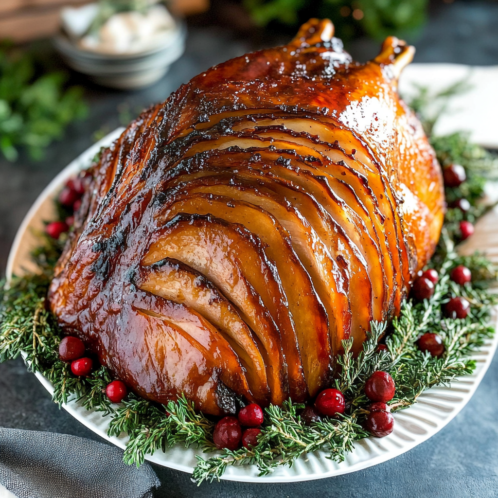Recipe preparation for Gochujang-Glazed Christmas Turkey