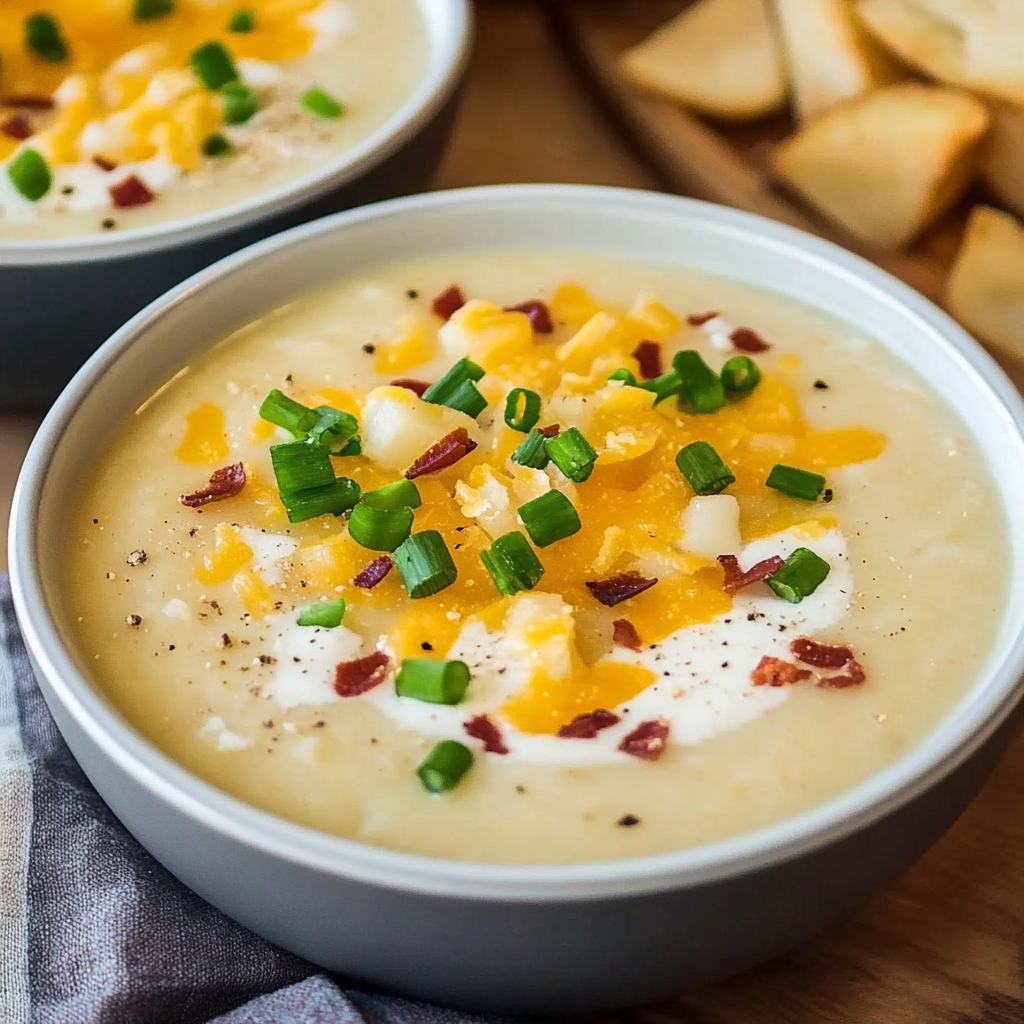 Recipe preparation for Loaded Potato Soup
