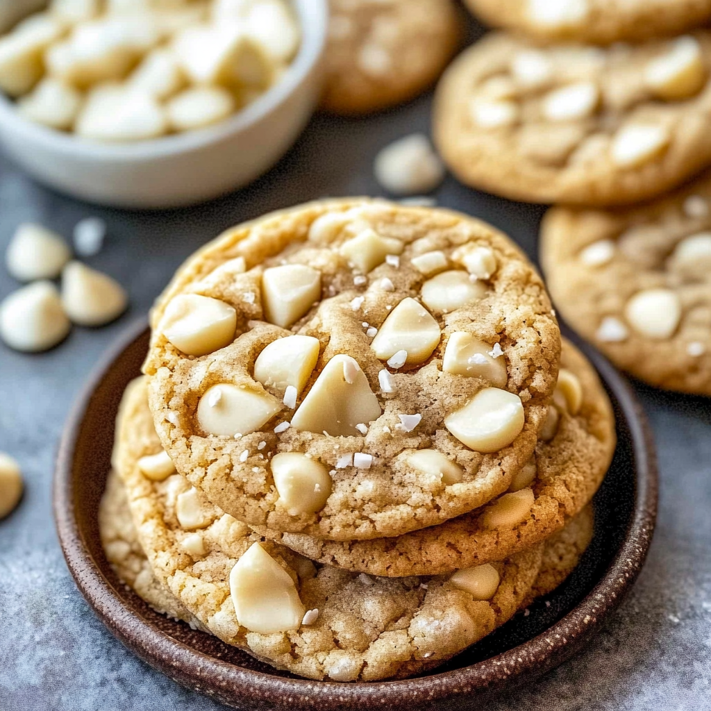 Recipe preparation for White Chocolate Macadamia Holiday Cookies