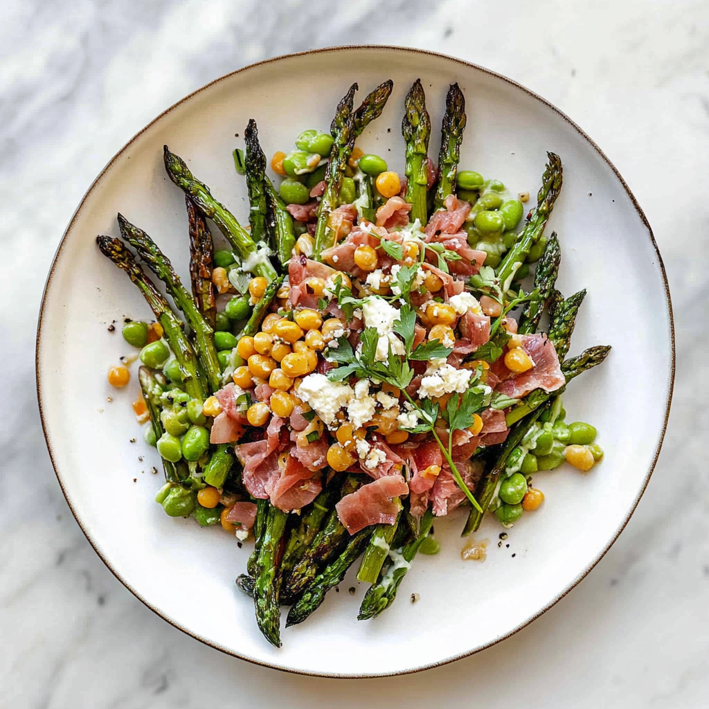 Recipe preparation for Polonaise Asparagus Salad