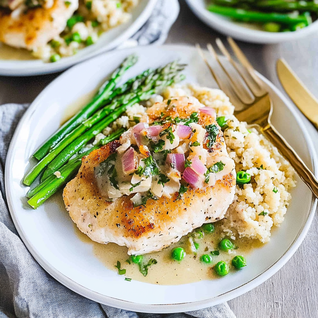 Recipe preparation for cod piccata