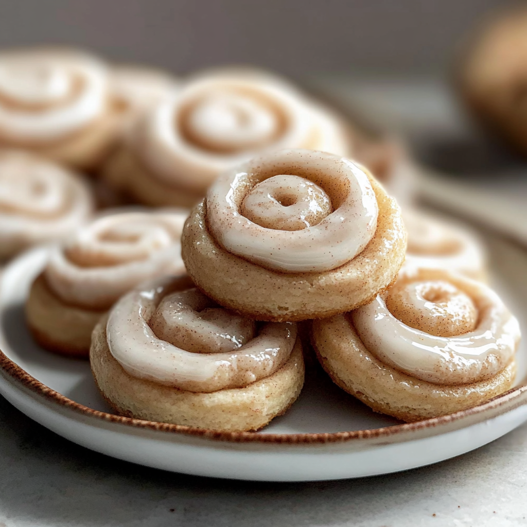 Recipe preparation for No-Bake Cinnamon Roll Cookies