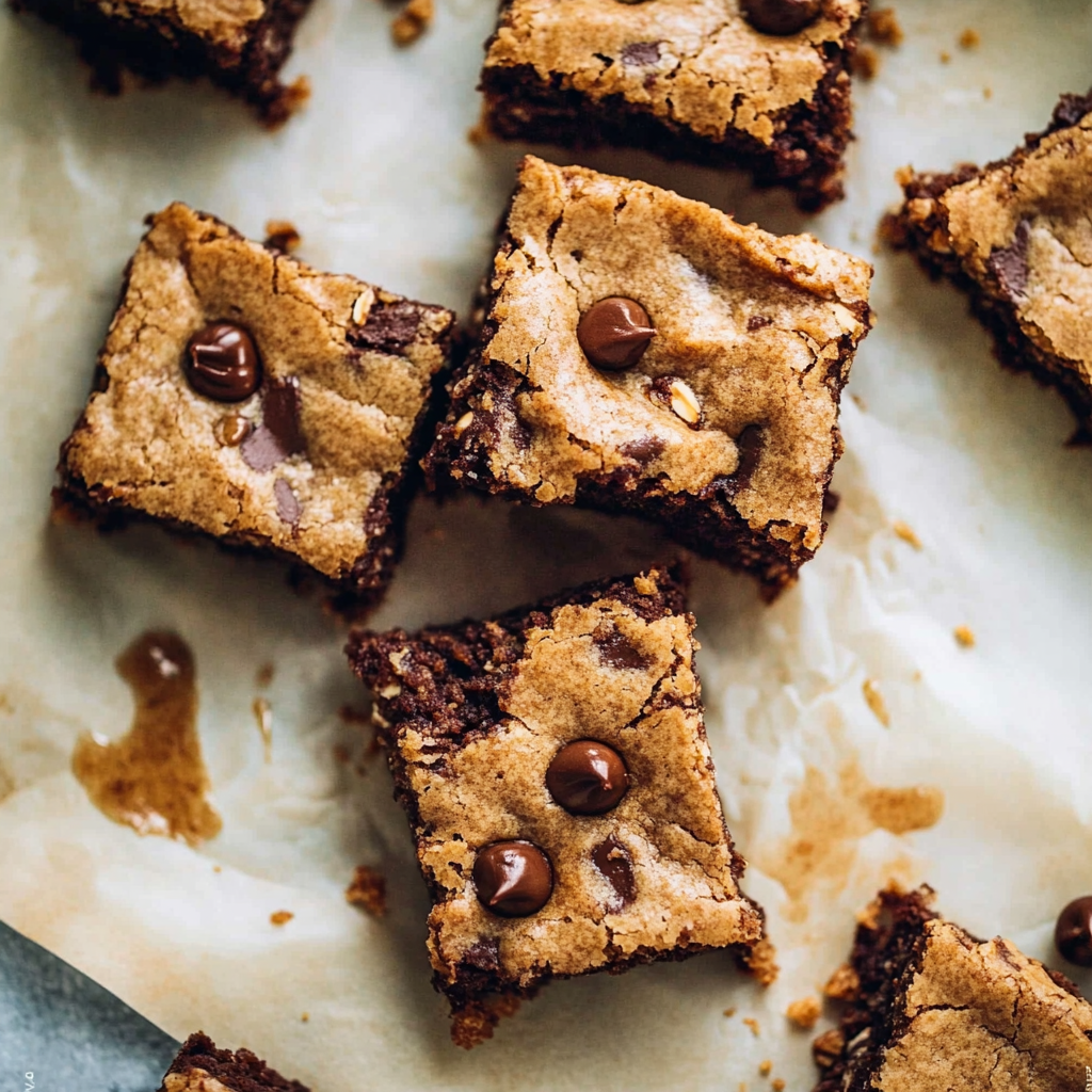 Recipe preparation for Gluten-Free Almond Butter Cookie Bars
