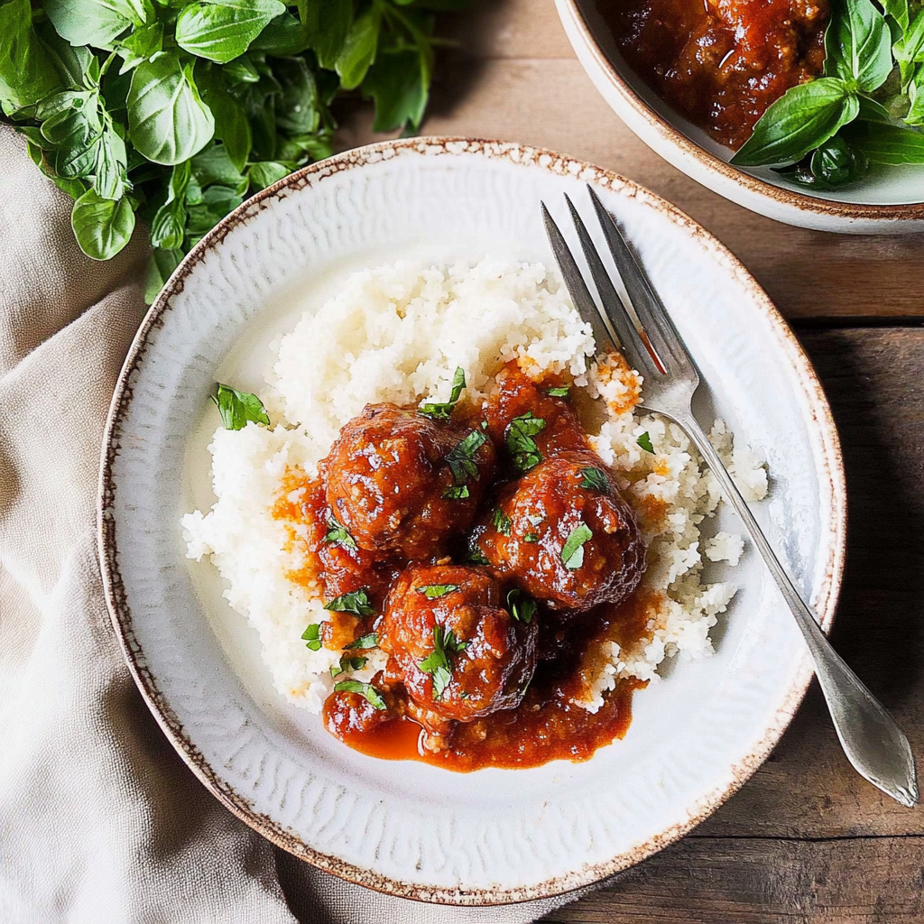 Recipe preparation for porcupine meatballs