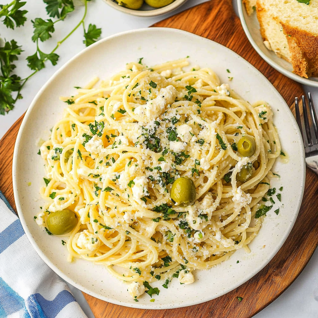 Recipe preparation for dirty martini pasta