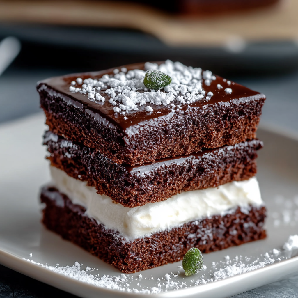 Recipe preparation for brownie refrigerator cake