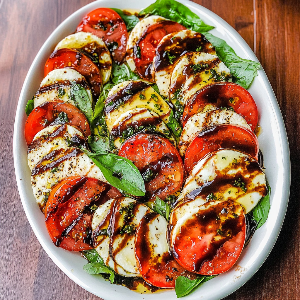 Recipe preparation for Caprese Salad