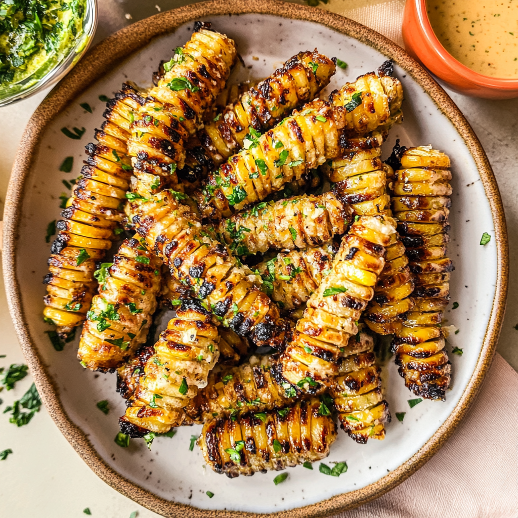 Recipe preparation for Spicy Garlic Butter Corn Ribs