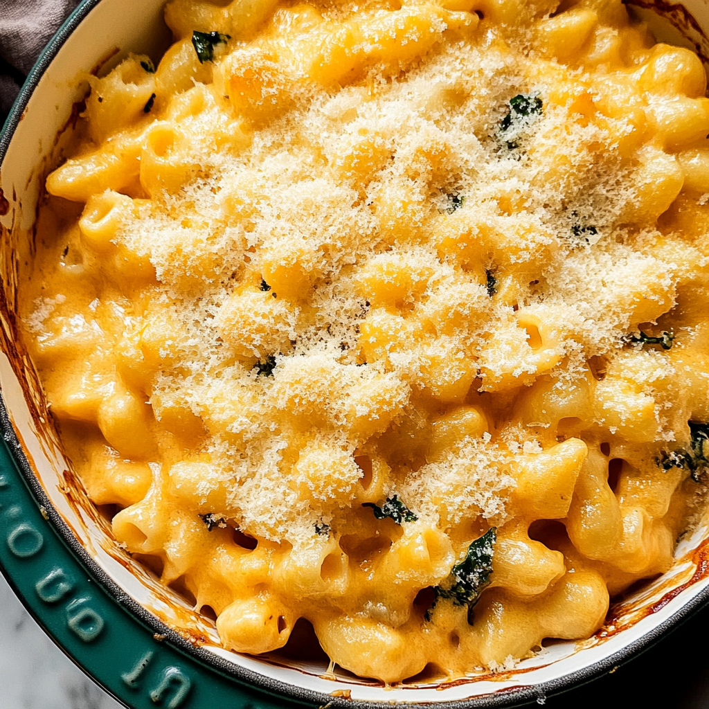 Recipe preparation for Butternut Squash Mac & Cheese