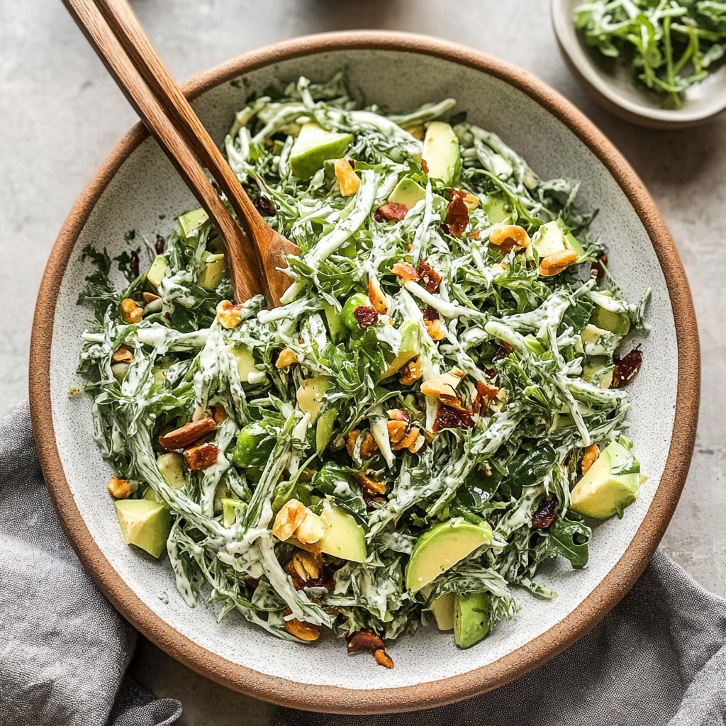 Recipe preparation for Green Goddess Salad