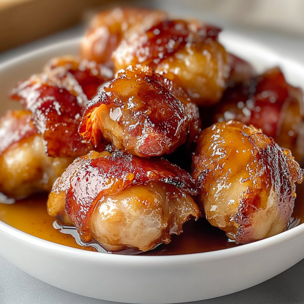 Recipe preparation for Maple Bacon Sweet Bites