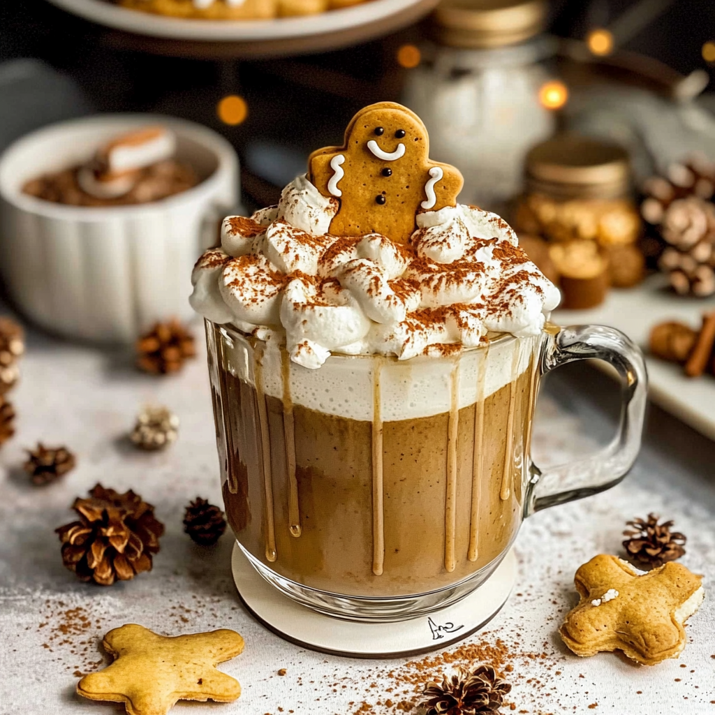Recipe preparation for The Best Homemade Gingerbread Latte