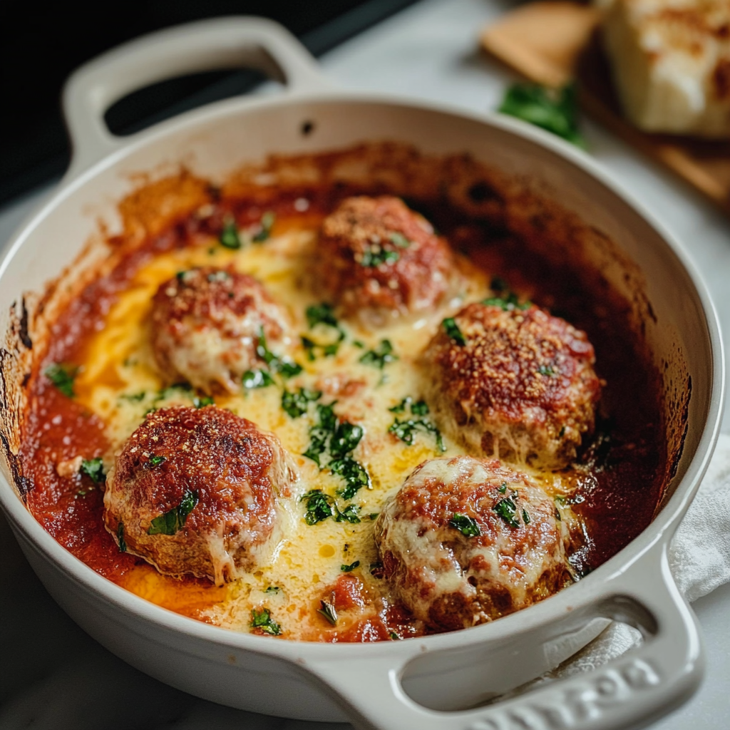 Recipe preparation for Meatballs Al Forno